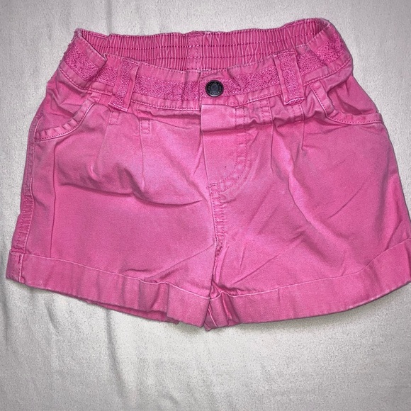 Pink Shorts Baby Girl 18 Months Bubble Gum Spring Summer Play Outdoor Beach - Picture 1 of 6
